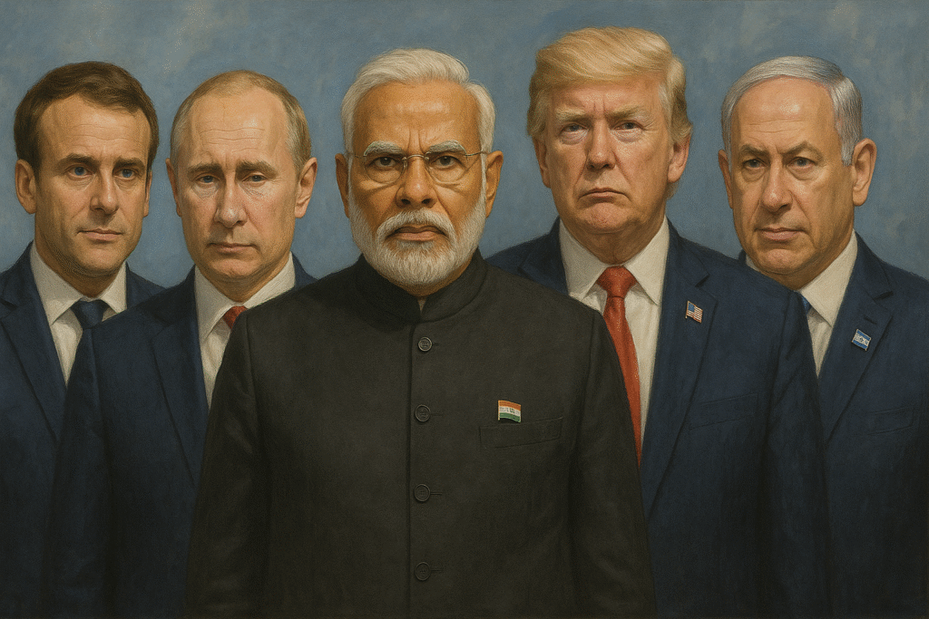PM Modi With World Leadres